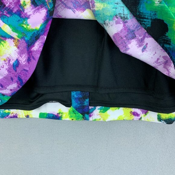 Lane Bryant Skirt Womens 24 Straight Purple Blue Knee Length Lined Back Zipper - Picture 2 of 11